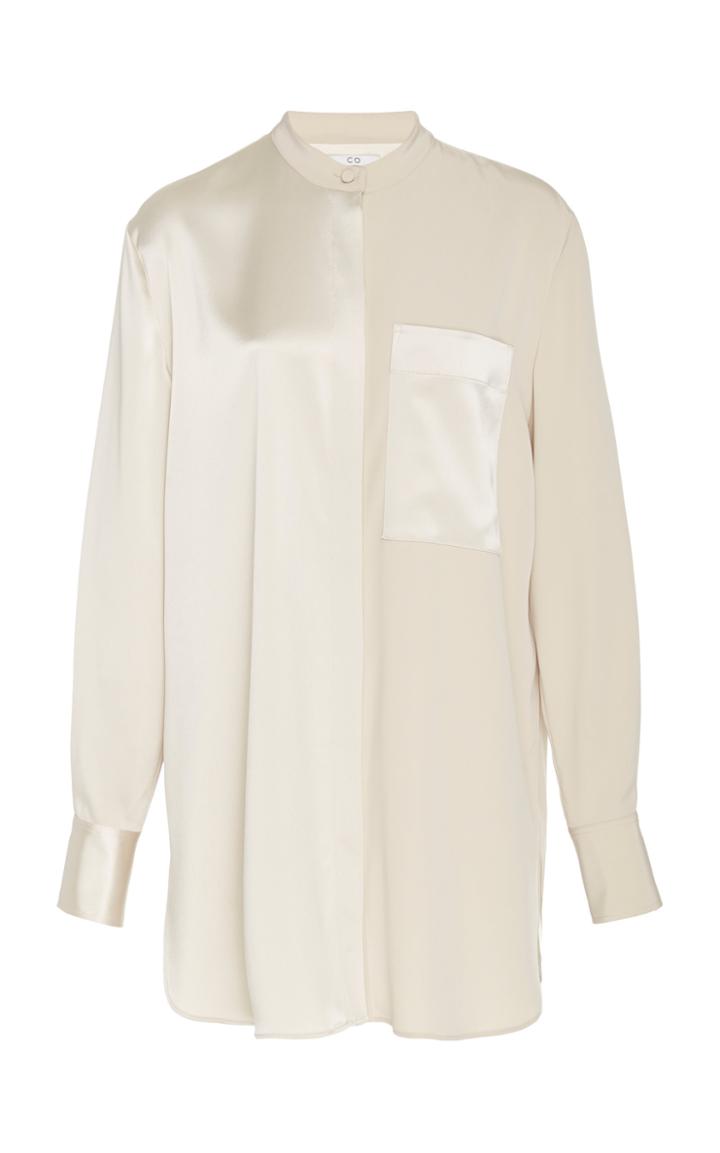 Co Contrast Satin Shirt