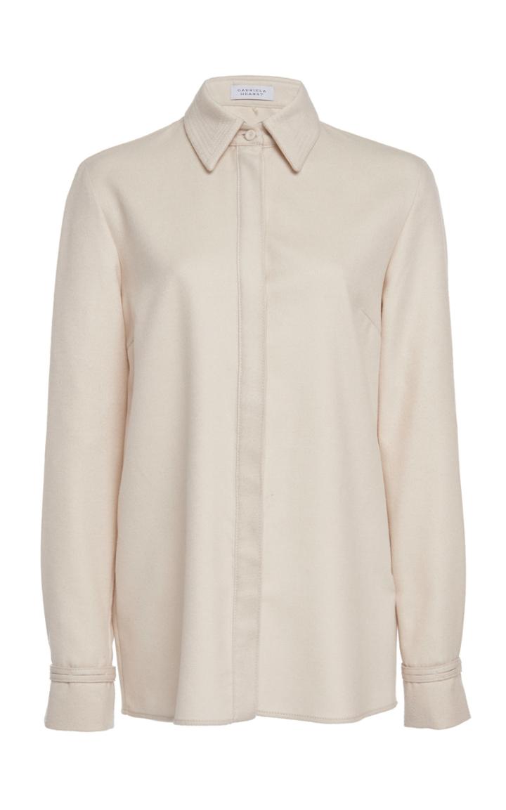 Gabriela Hearst Cruz Cashmere Button-down Shirt