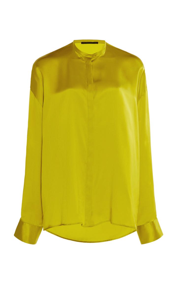 Moda Operandi Haider Ackermann Oversized Silk Top Size: 38