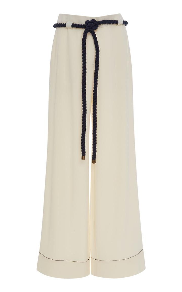 Monse Belted Crepe Wide-leg Pants