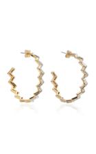 Lulu Frost Adore Gold-plated And Crystal Hoop Earrings