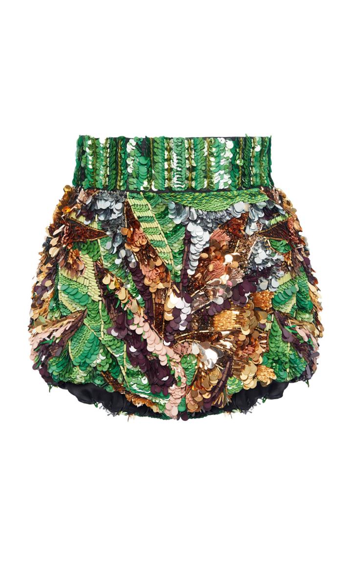 Moda Operandi Dolce & Gabbana Sequin-embellished Mini Shorts Size: 36