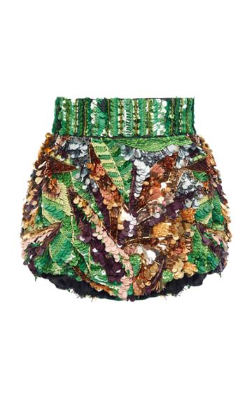 Moda Operandi Dolce & Gabbana Sequin-embellished Mini Shorts Size: 36