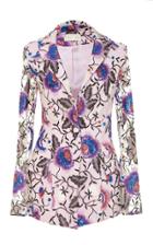 Christian Siriano Embroidered Floral Blazer