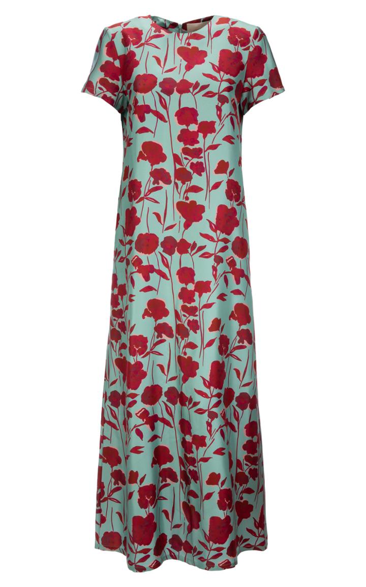 Moda Operandi La Doublej Swing Silk-satin Maxi Dress