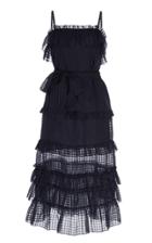 Moda Operandi Temperley London Donna Ruffled Cotton-silk Midi Dress Size: 6