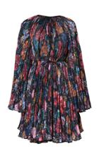 Romance Was Born Wildflower Pleated Cape Dress