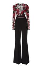 Elie Saab Wide Leg Embroidered Jumpsuit