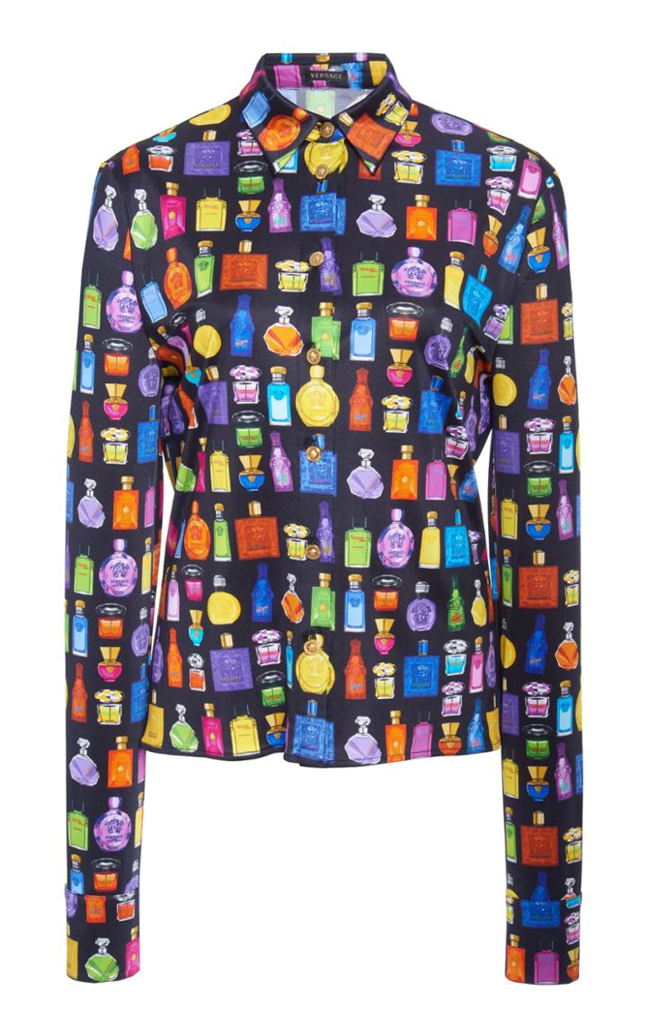 Versace Printed Satin Shirt