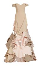 Lana Mueller Feyin Off-the-shoulder Layered Gown