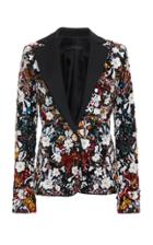Elie Saab Floral Beaded Tuxedo Jacket