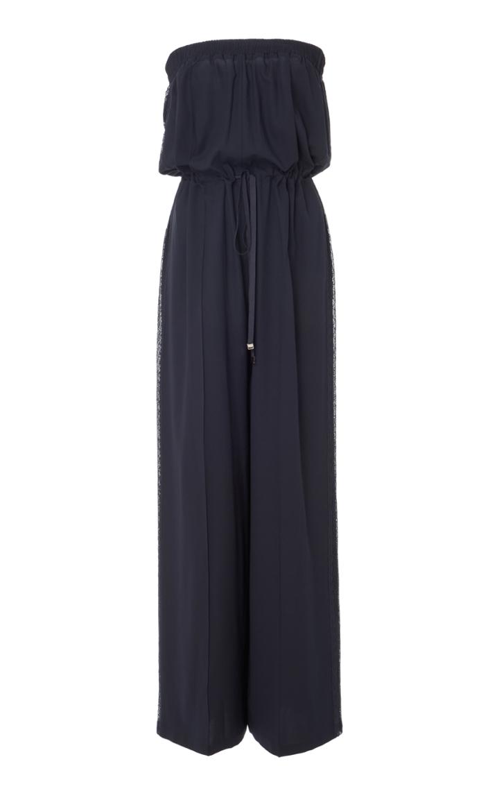 Goen.j Strapless Side Lace Trimmed Jumpsuit