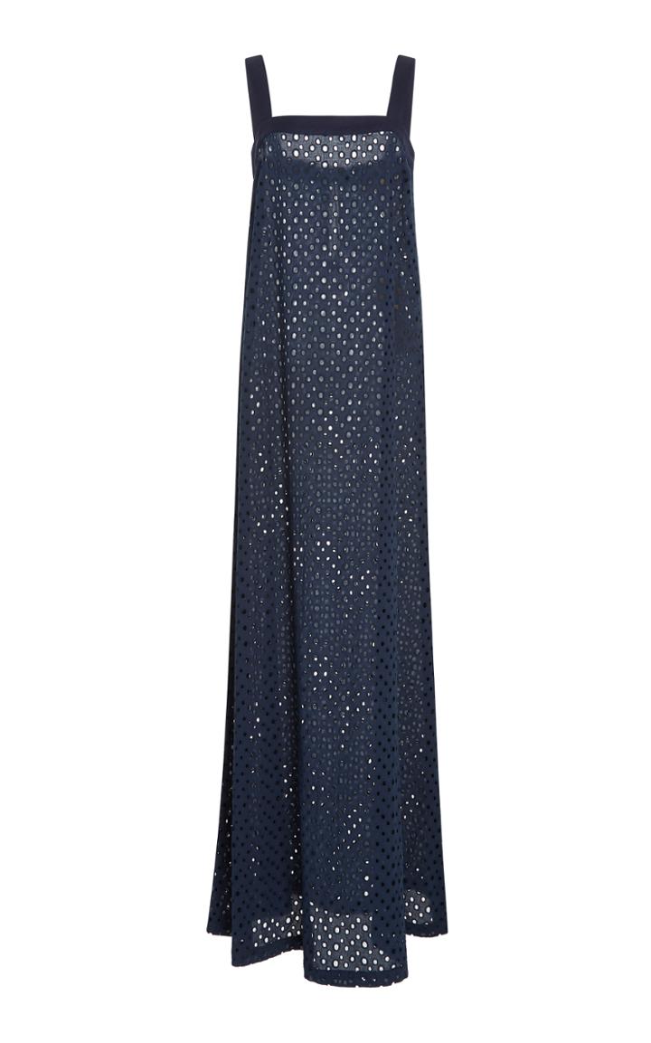 Adriana Degreas Perforated Long Tank Dress