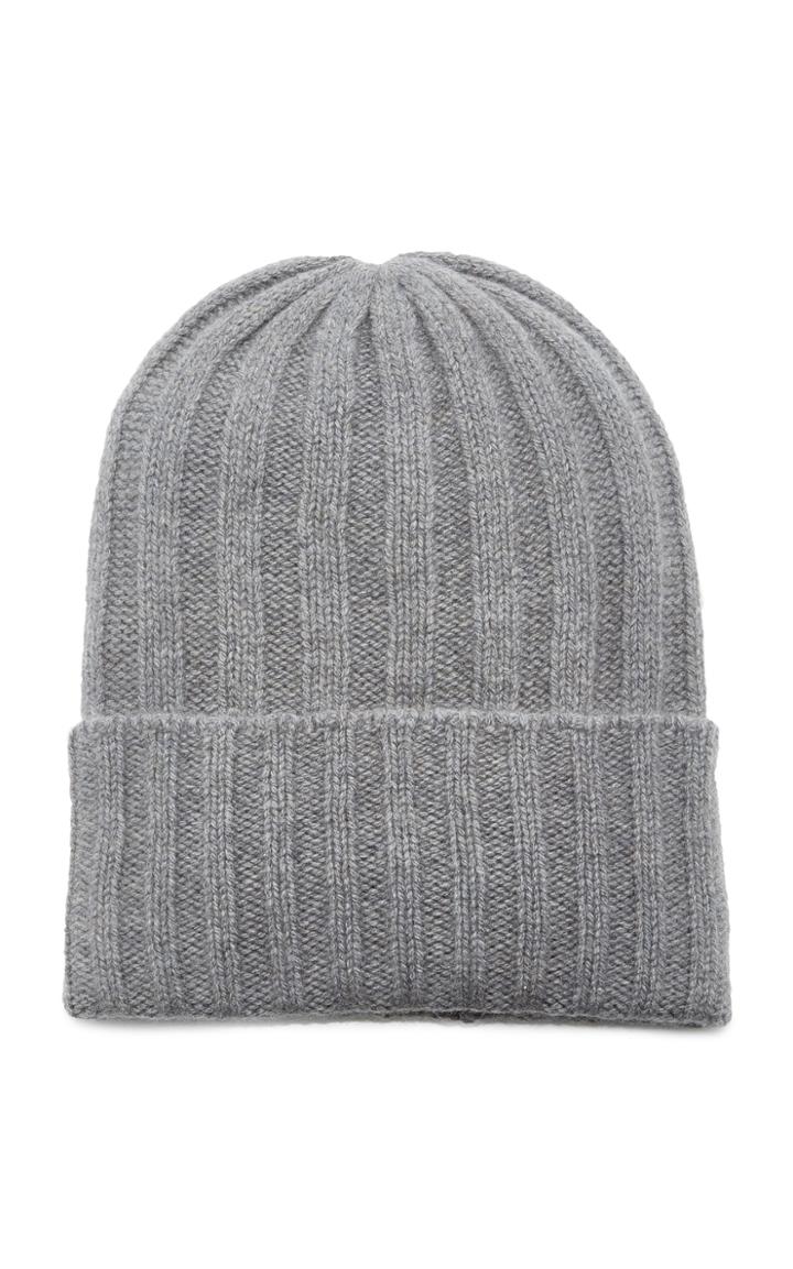 The Elder Statesman Watchman Striped Ribbed Cashmere Beanie