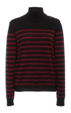 Nili Lotan Beale Striped Cashmere Turtleneck Sweater