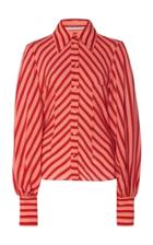 Emilia Wickstead Raven Striped Chiffon Blouse