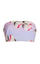 Huishan Zhang Byrdie Printed Cotton Bandeau Top