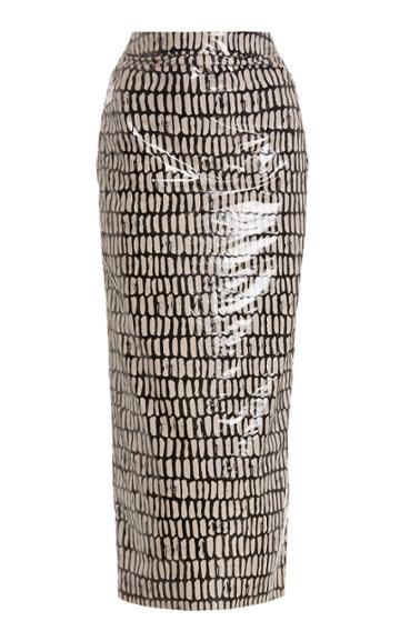 Moda Operandi Christian Siriano Acrobat Print Mid-length Pencil Skirt