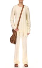 Moda Operandi Michael Kors Collection Hand-embroidered Fringe Cashmere Sweater