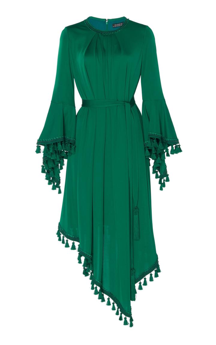 Andrew Gn Tassle Accented Midi Dress