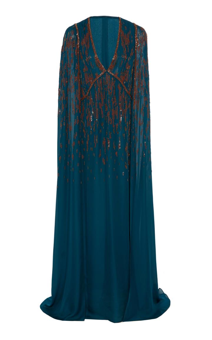 J. Mendel Embroidered Cape Caftan