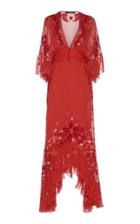 Roberto Cavalli Embroidered Silk Dress