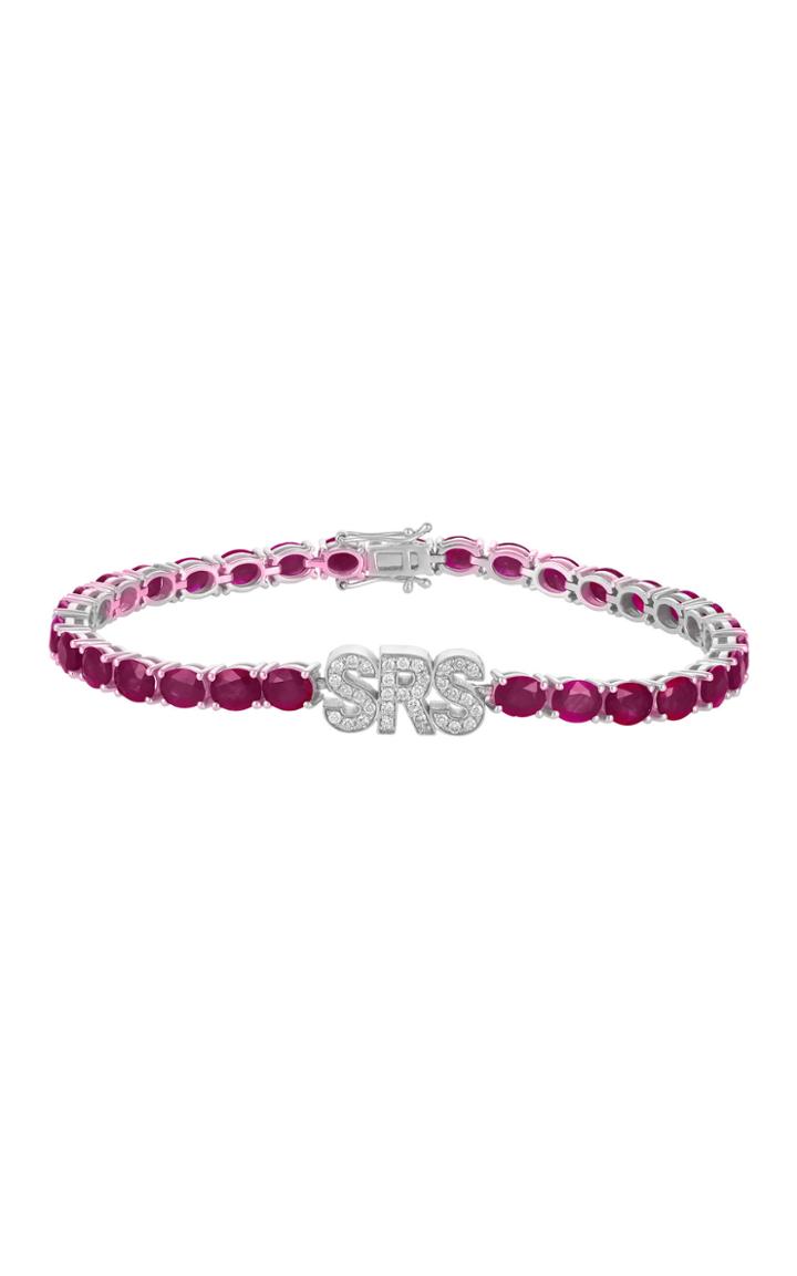 Moda Operandi Luisa Alexander Ruby Initial Tennis Bracelet