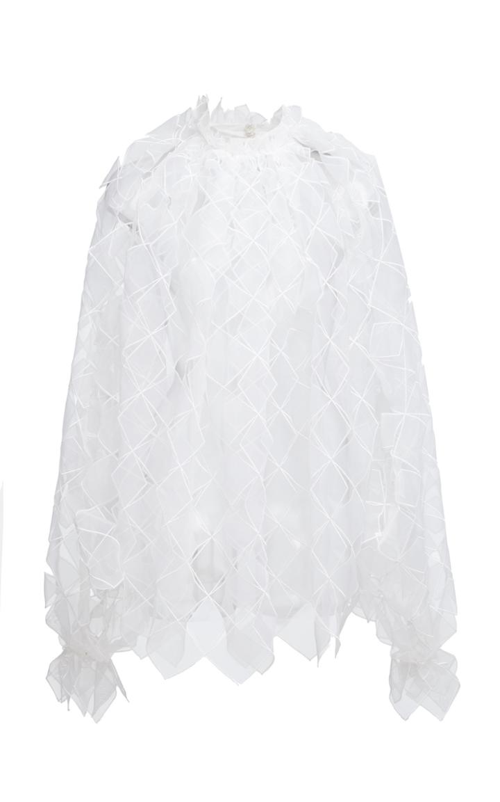 Christopher Kane Long Sleeve Organza Blouse