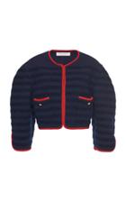 Moda Operandi Philosophy Di Lorenzo Serafini Contrast-trim Boucl Cropped Jacket Siz
