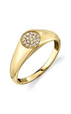 Sydney Evan Mini Round Signet Ring