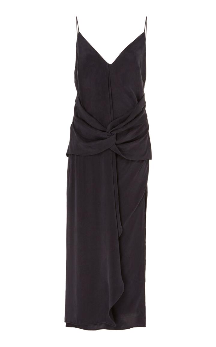 Moda Operandi Acler Portland Drape Split Hem Midi Dress Size: 2
