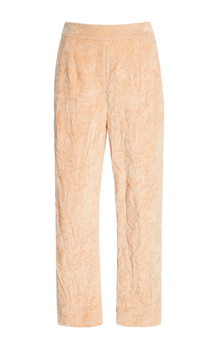 Isa Arfen Crushed Velvet Classic Trousers