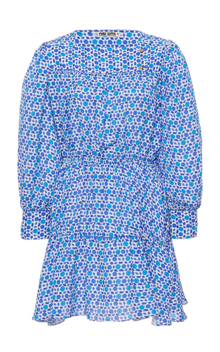 Ciao Lucia Alessandra Printed Silk Mini Dress