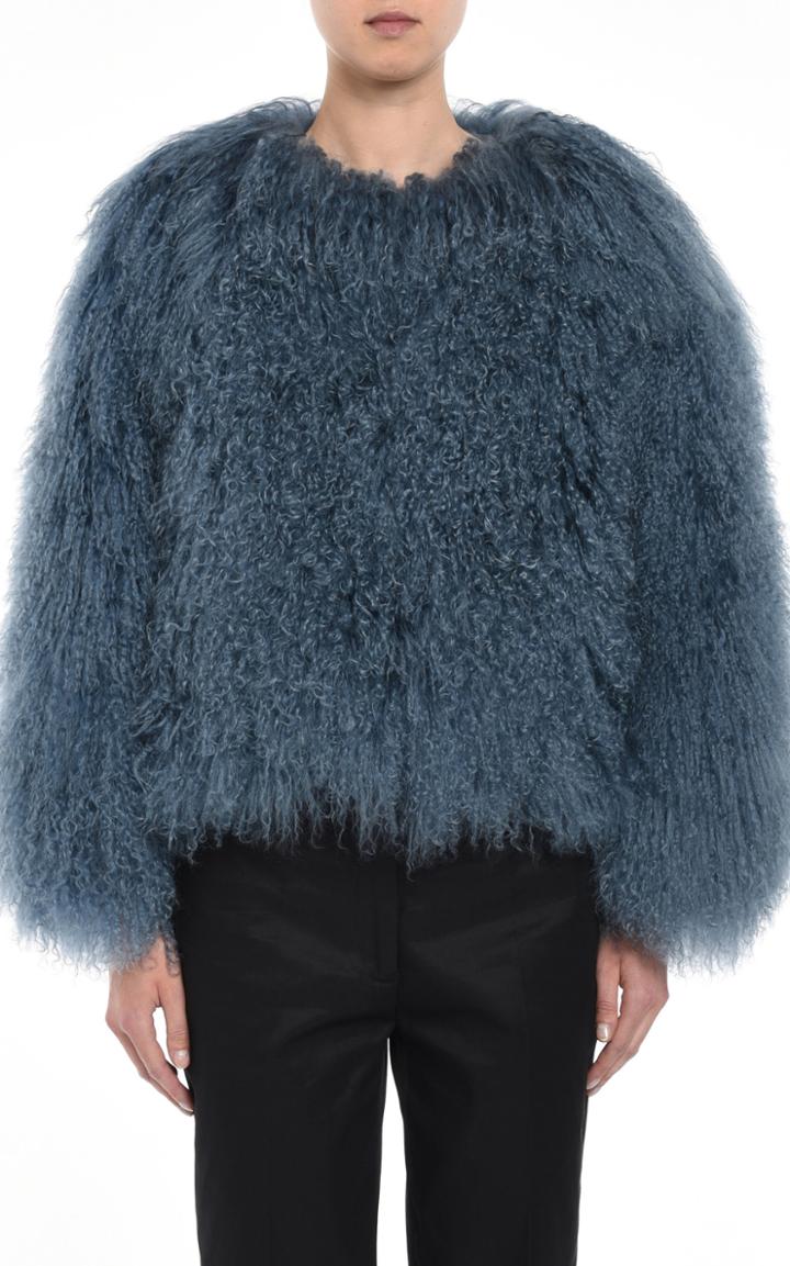 Moda Operandi Jil Sander Cropped Fur Jacket