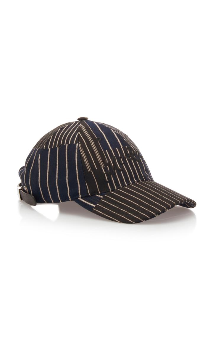 Alexander Mcqueen Striped Logo-embroidered Cotton-twill Cap