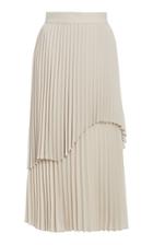 Beaufille Janco Asymmetric Pliss Midi Skirt