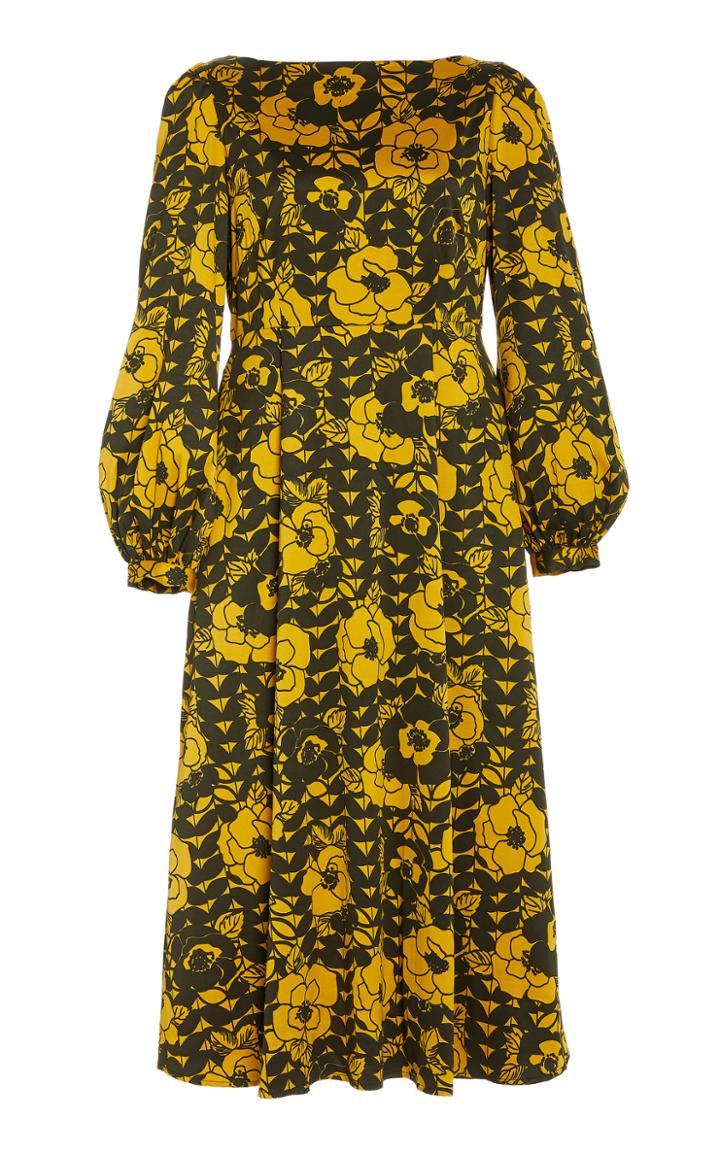 Moda Operandi Banjanan Queenie Printed Crepe Dress