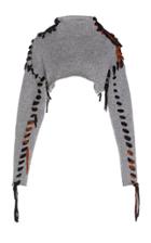 Acne Studios Kacee Lace-up Cropped Wool Sweater