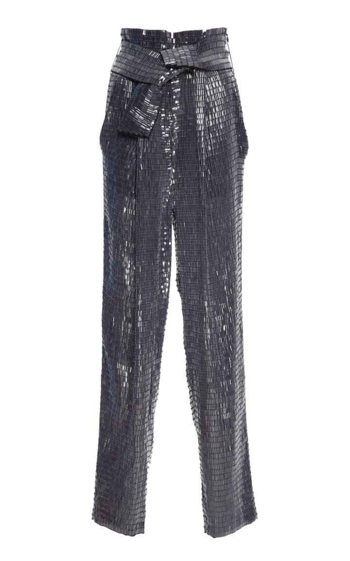 Sally Lapointe Rectangular Sequin Tapered Pant