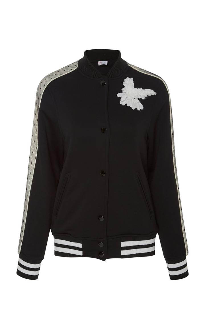 Red Valentino Bird Embroidered Bomber