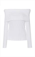 Moda Operandi Rosetta Getty Banded Off The Shoulder Top Size: Xs