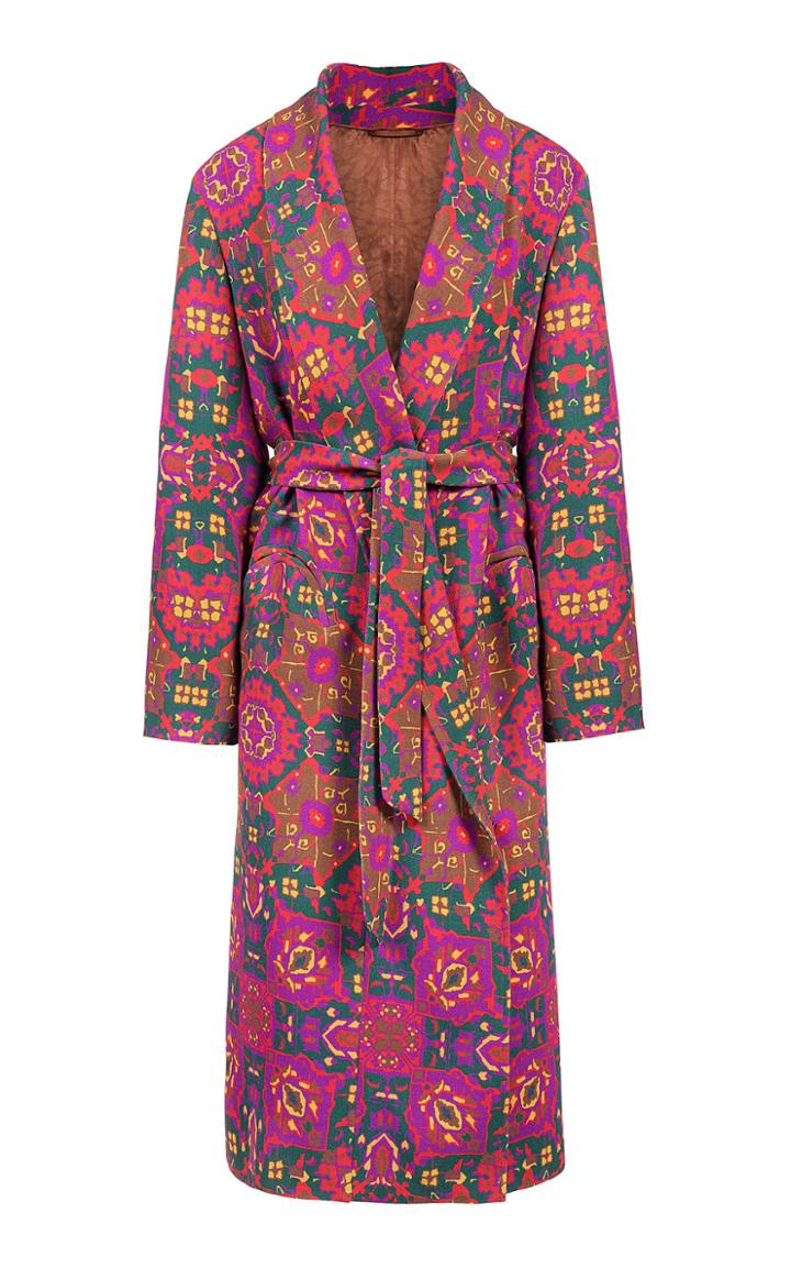 Moda Operandi Blaz Milano Zefira Whistler Printed Cady Coat