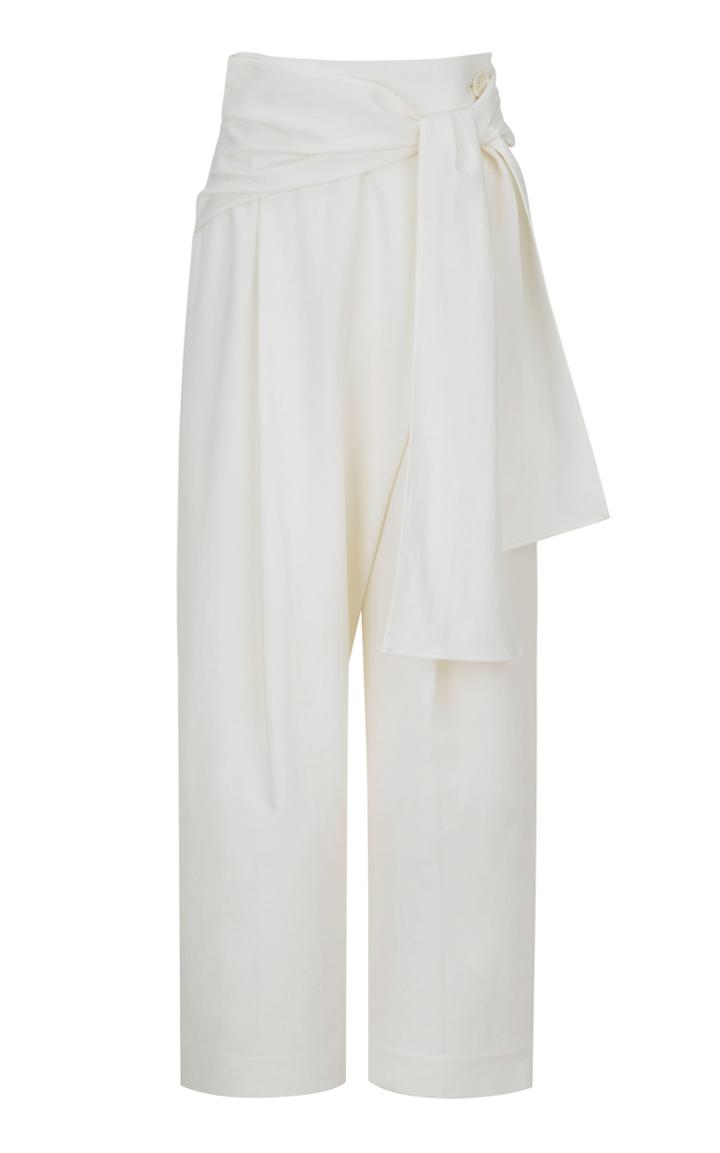 Le17 Septembre Wrap-effect Wool-blend Pants