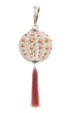 Rosantica Tasseled Pearl Bag With Gold-tone Brass
