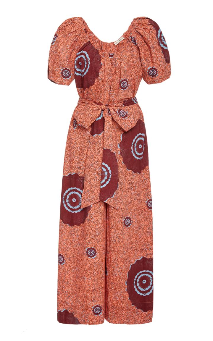 Ulla Johnson Perla Printed Cotton-poplin Jumpsuit
