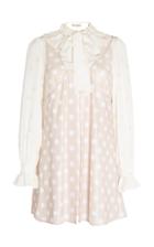 Jw Anderson Polka Dot Mini Dress With Ditsy Floral Blouse