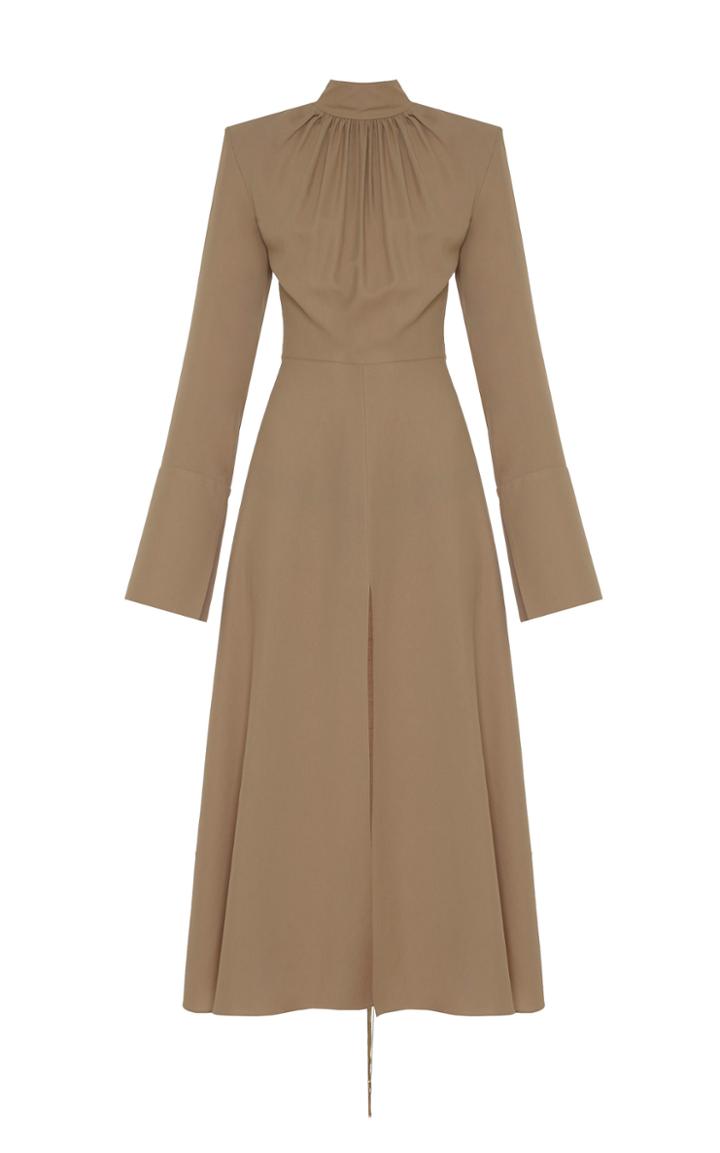 Aleksandre Akhalkatsishvili High-necked Georgette Midi Dress