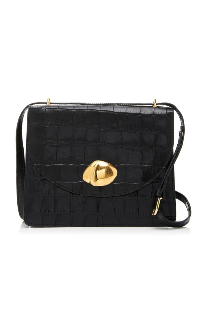 Little Liffner Everyday Croc-effect Leather Shoulder Bag