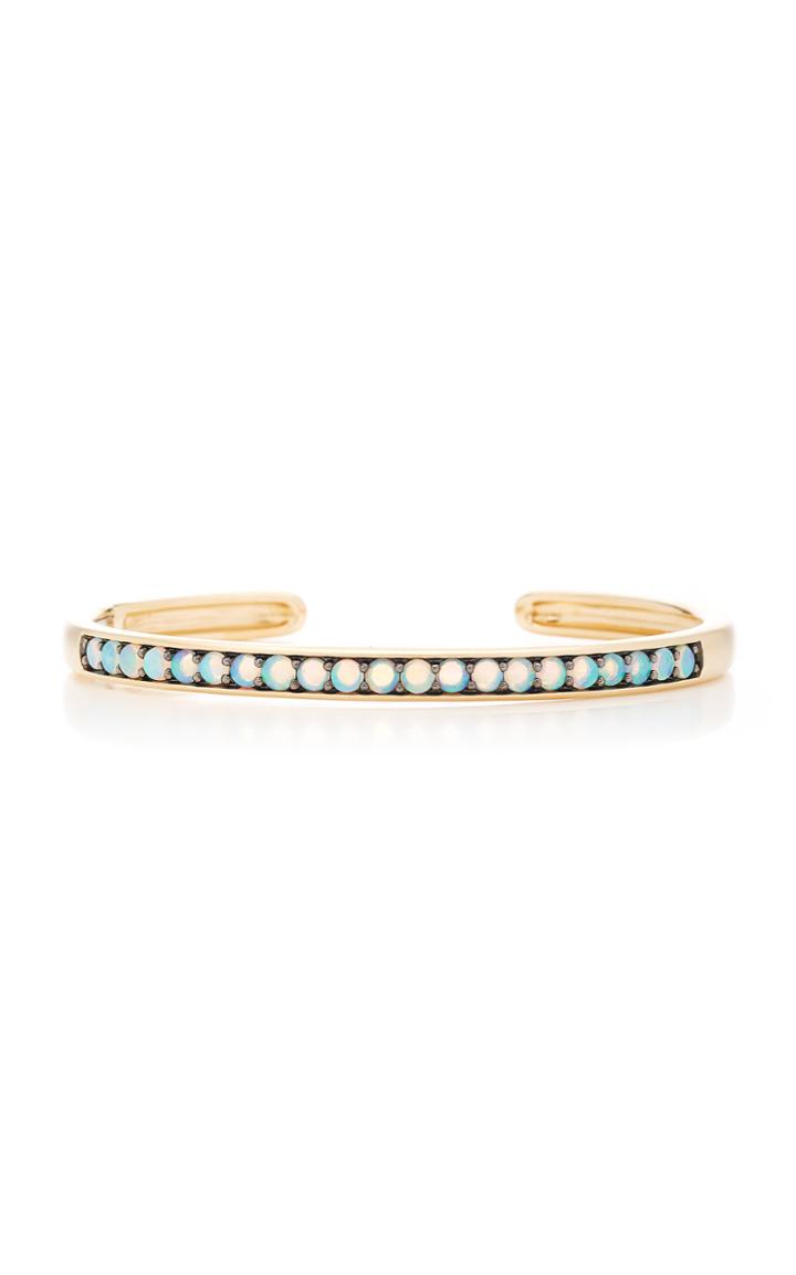 Moda Operandi Jane Taylor Cirque Hinged Oval Cuff With Australian Opal
