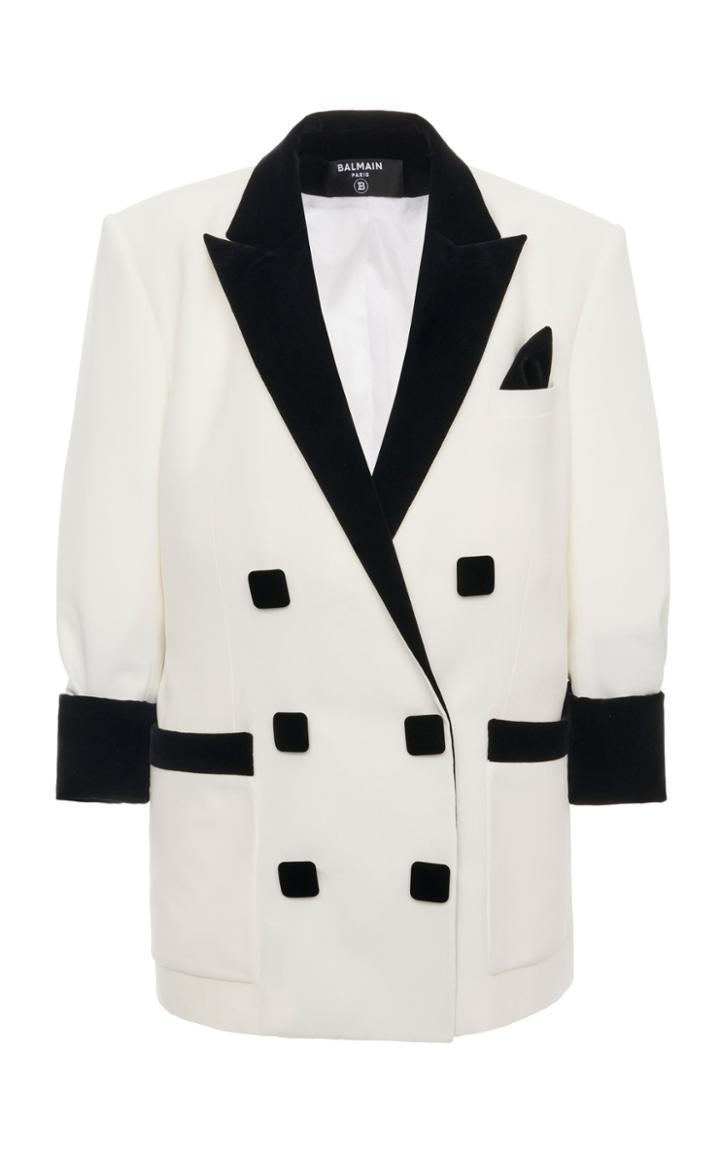 Moda Operandi Balmain Double-breasted Cady Blazer